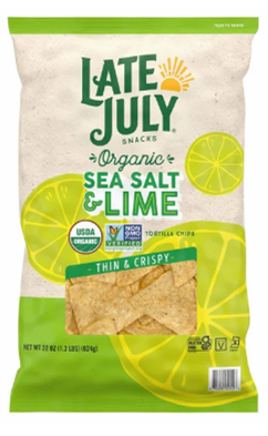 (image for) Tortilla Chips Organic Salt and Lime 22oz